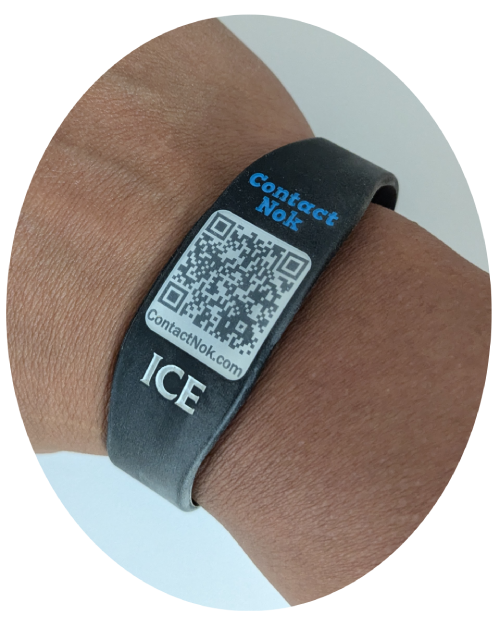 A Contact NOK wristband