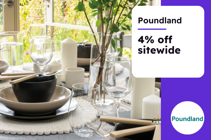 Poundland 4% off site wide
