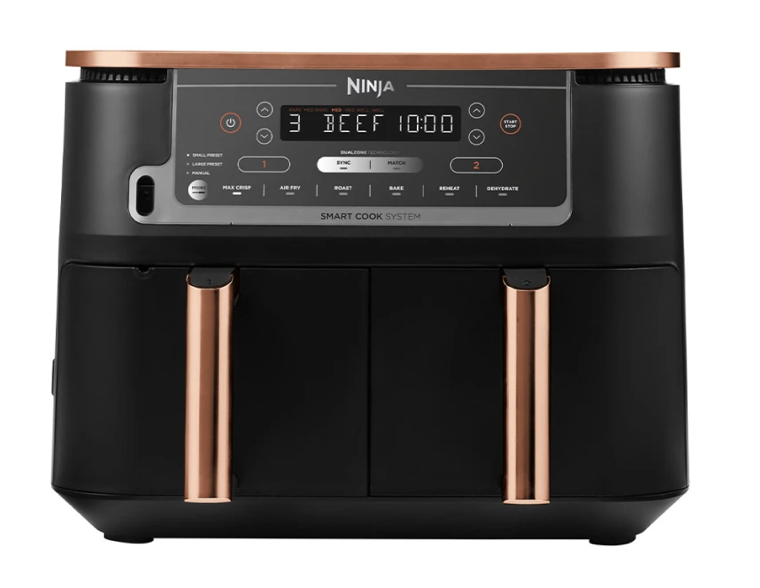 Ninja deluxe black and copper air fryer