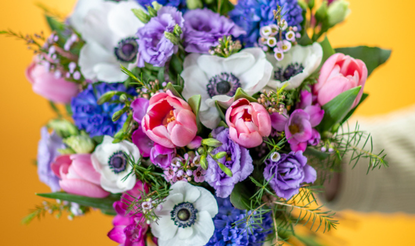 a bouquet of flowers from e-florist with a disabled discount code from Purpl Disabled Discounts